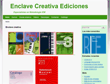 Tablet Screenshot of enclavecreativa.com